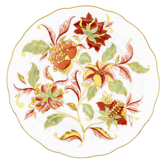 New Royal Crown Derby 1st Quality Autumn Gold 8" Accent Plate Royal Crown Derby
