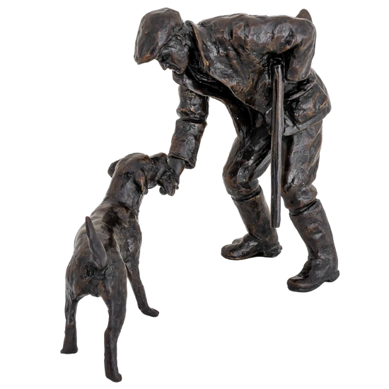 Richard Cooper Bronze Country Pursuits Collection Safe Retrieve Figurine