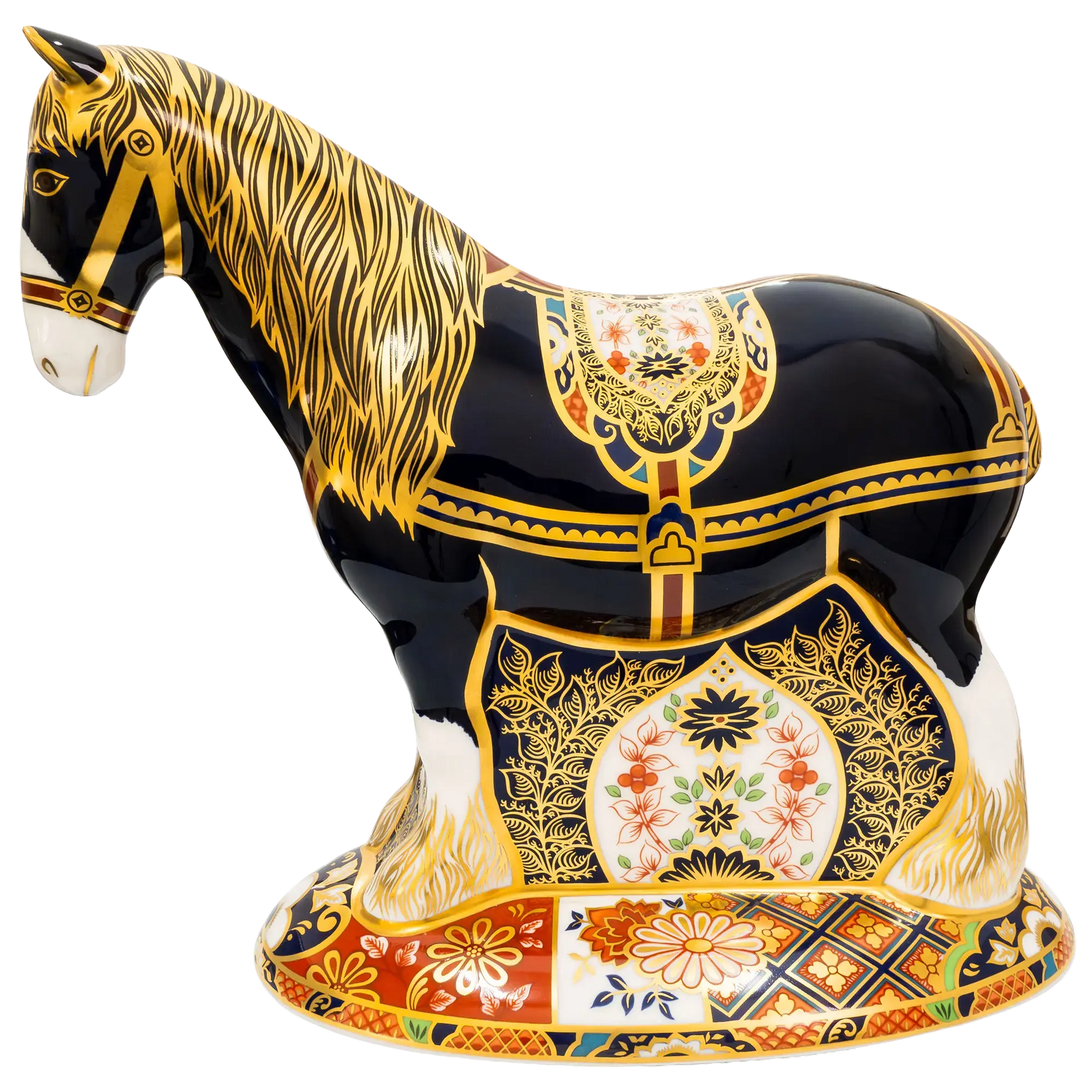 Royal Crown Derby Shire Horse Paperweight