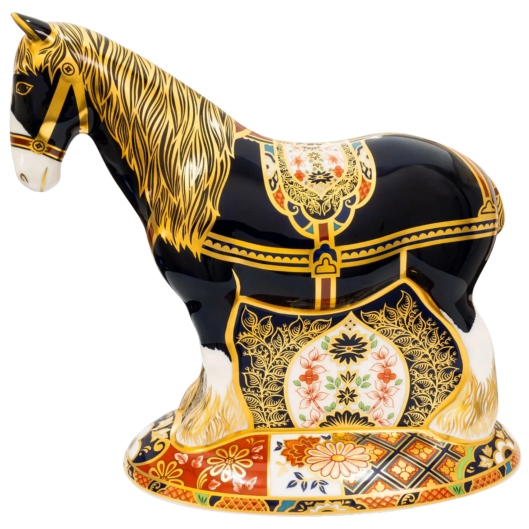 Royal Crown Derby Shire Horse Paperweight
