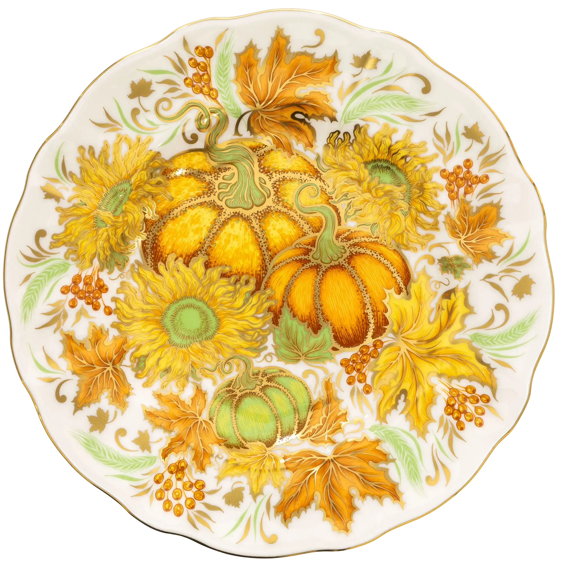 Royal Crown Derby 7" Sienna Fall Accent Plate