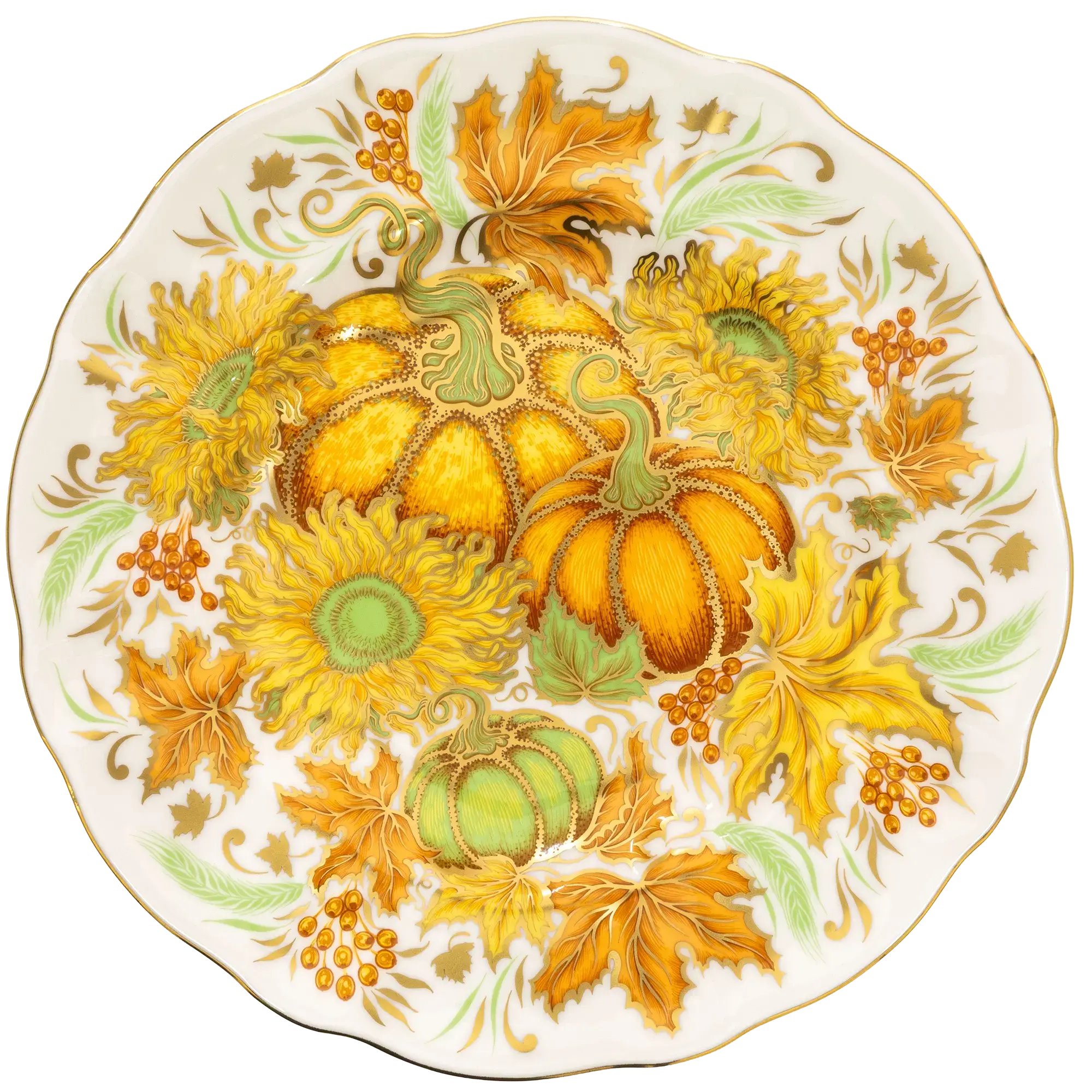 Royal Crown Derby 7" Sienna Fall Accent Plate