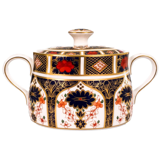 Royal Crown Derby Imari 1128 Covered Sugar Bowl