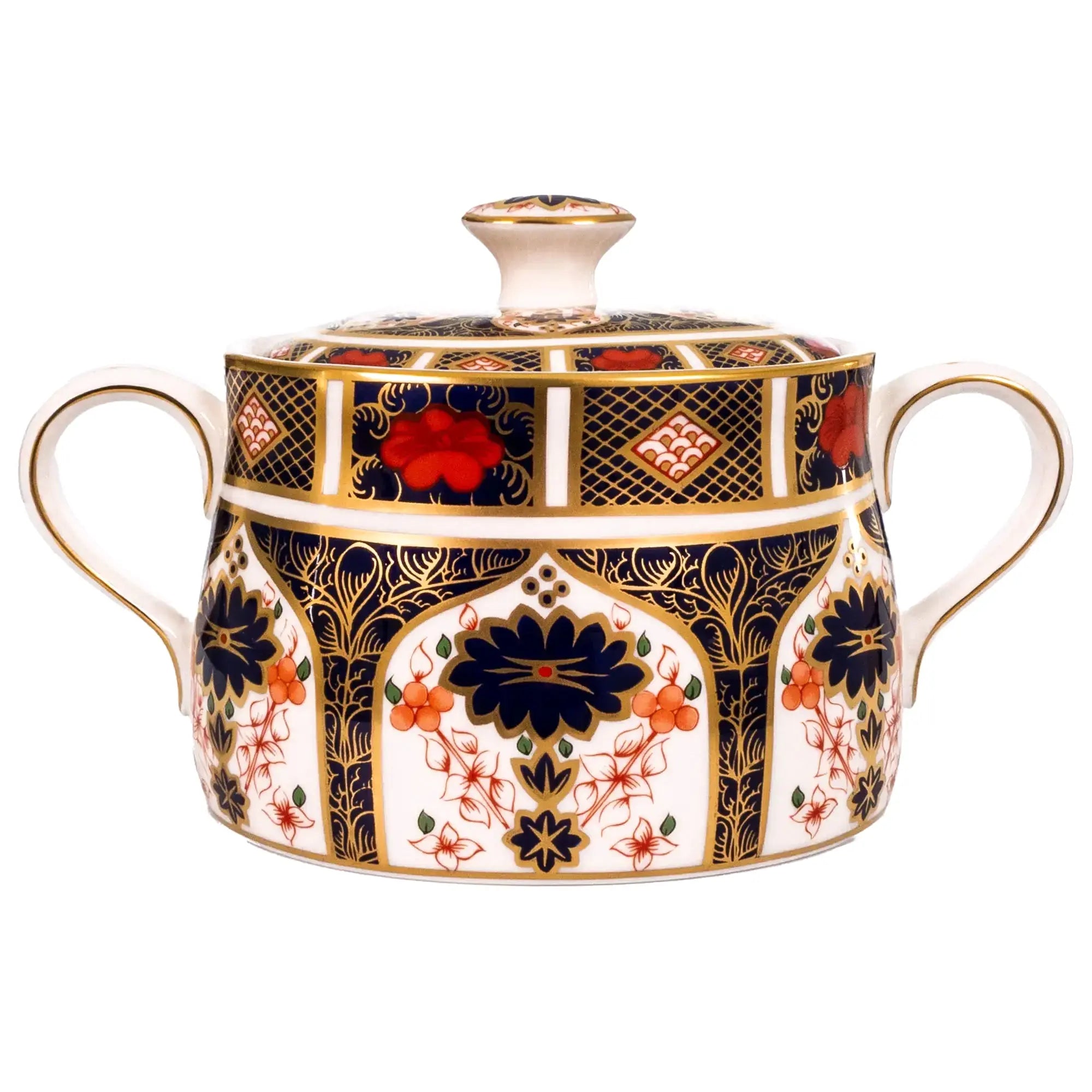 Royal Crown Derby Imari 1128 Covered Sugar Bowl