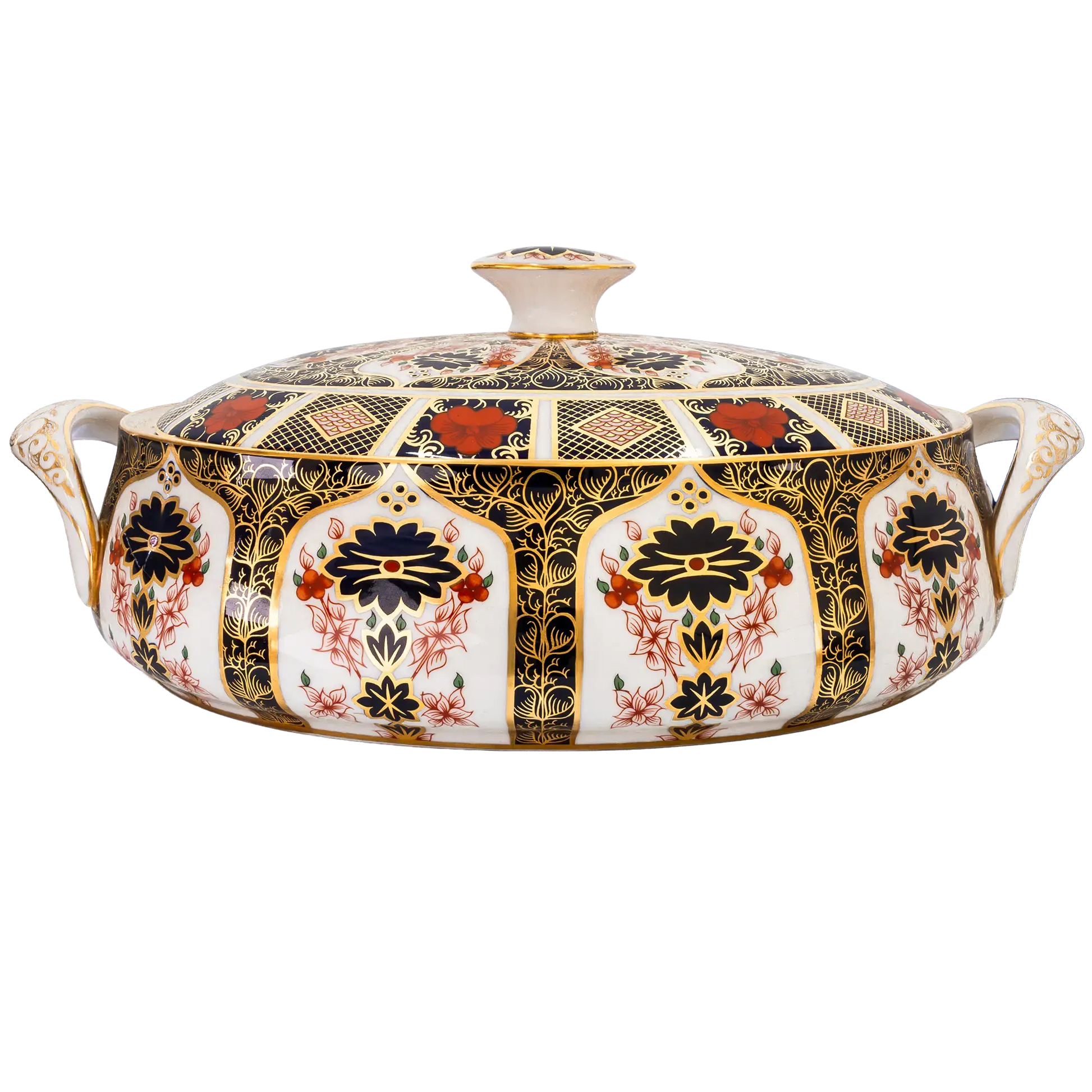 Royal Crown Derby Imari 1128 Covered Vegetable Dish