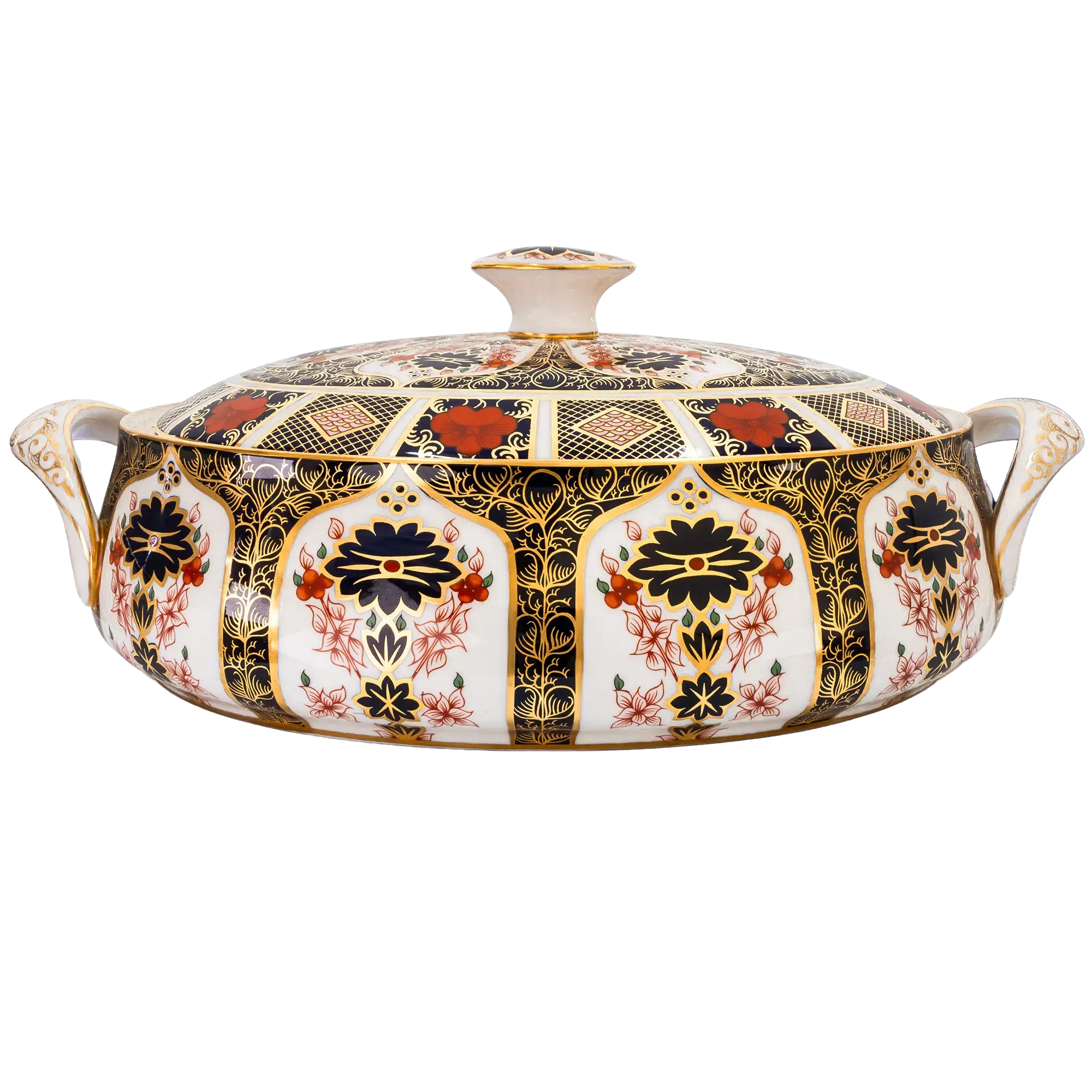 Royal Crown Derby Imari 1128 Covered Vegetable Dish