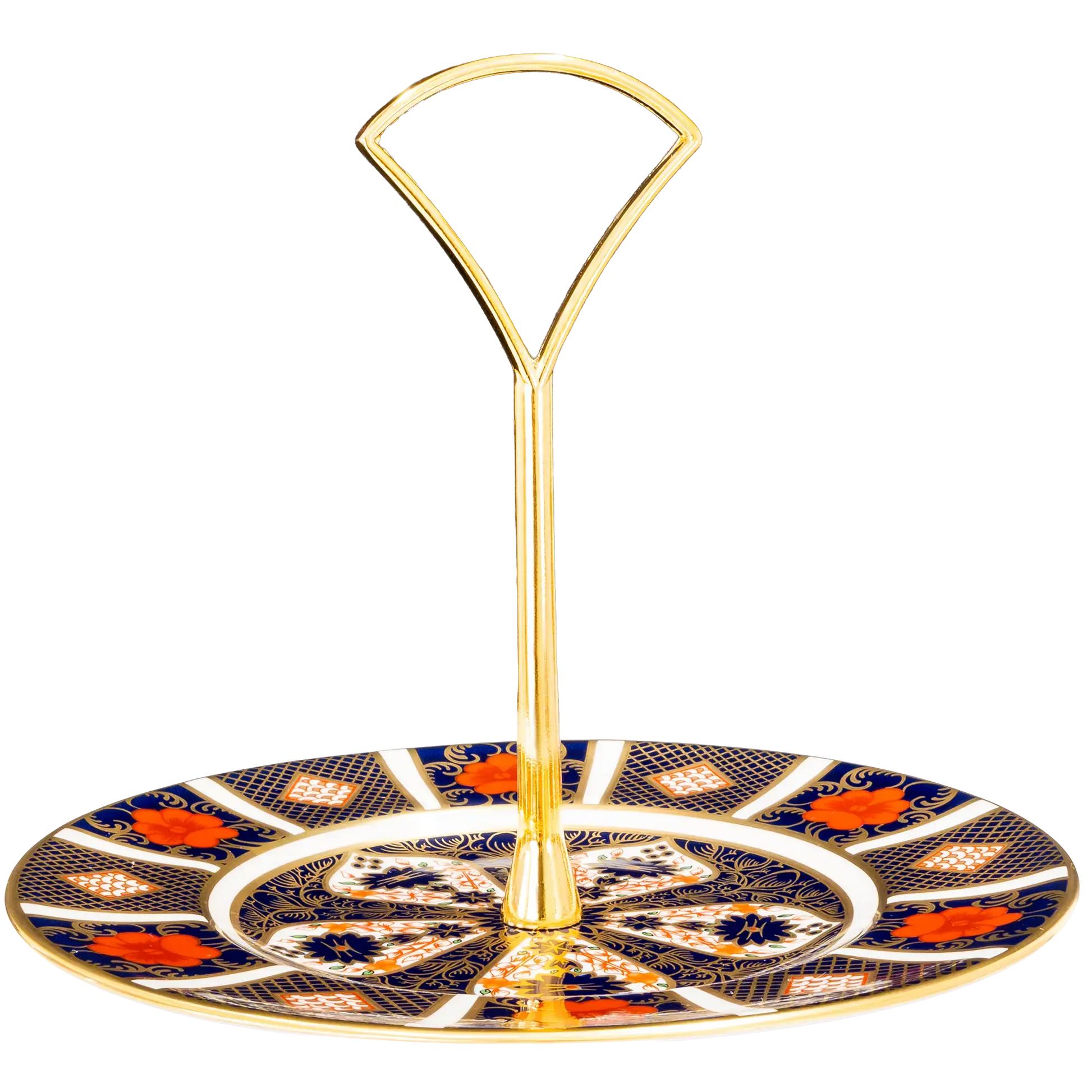 Royal Crown Derby Imari 1128 1 Tier Cake Stand