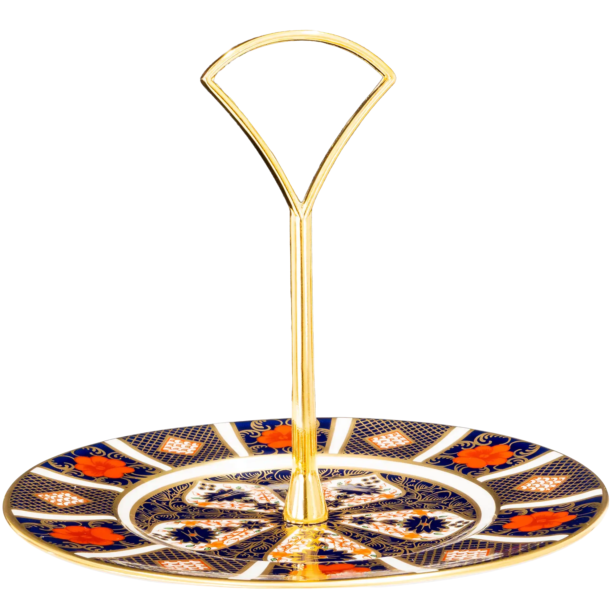 Royal Crown Derby Imari 1128 1 Tier Cake Stand