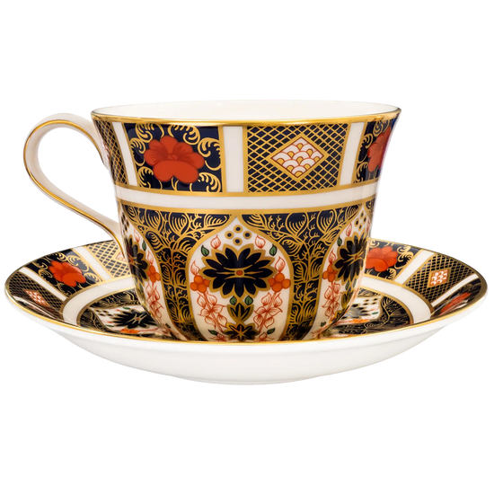 Royal Crown Derby Imari 1128 Breakfast Cup & Saucer Bundle Bone China