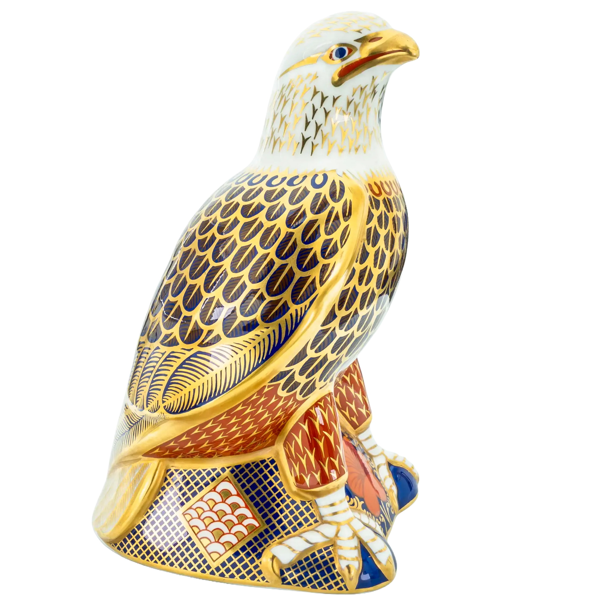 Royal Crown Derby Imari Bald Eagle Paperweight