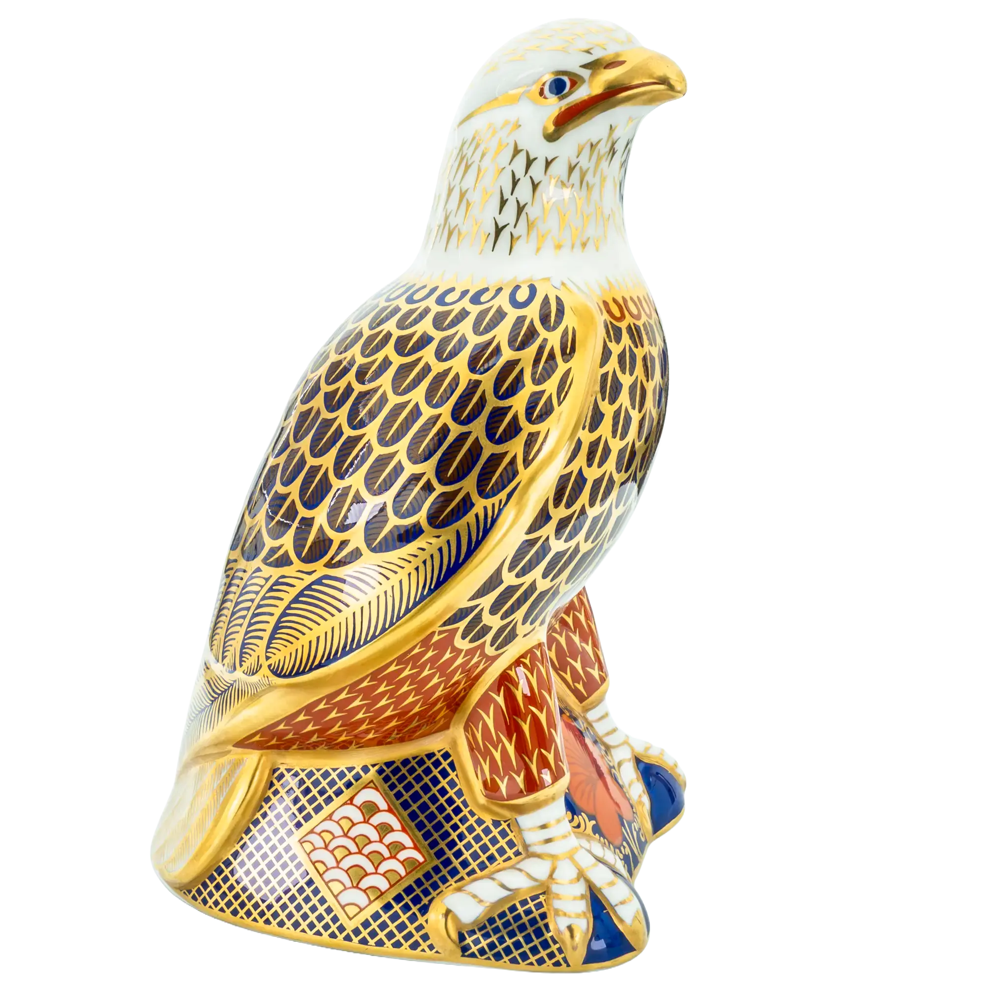 Royal Crown Derby Imari Bald Eagle Paperweight