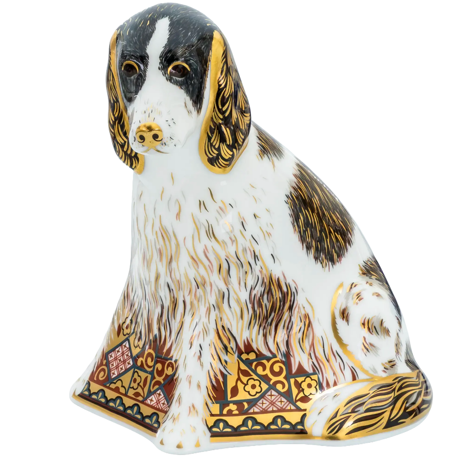 Royal Crown Derby Molly Spaniel Baby Figurine Bone China