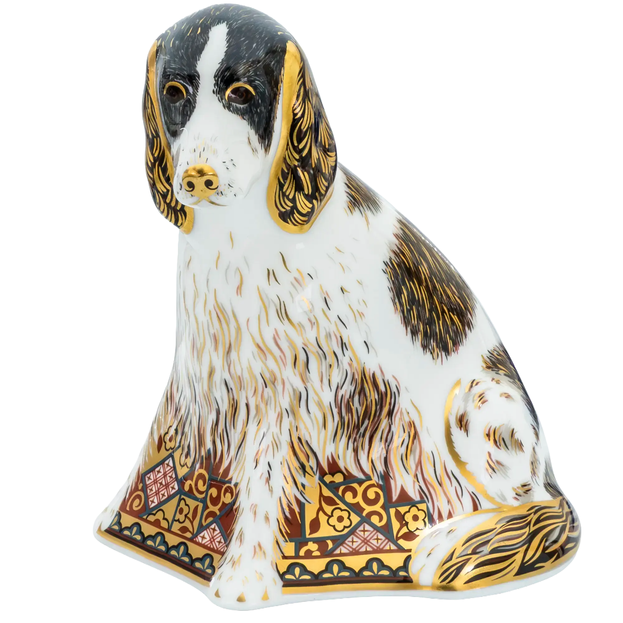 Royal Crown Derby Molly Spaniel Baby Figurine Bone China