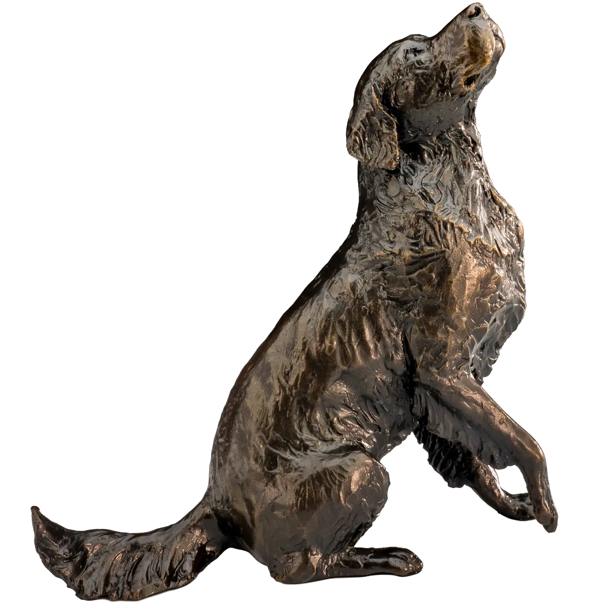Richard Cooper Limited Edition Bronze Medium Retriever Sitting Figurine