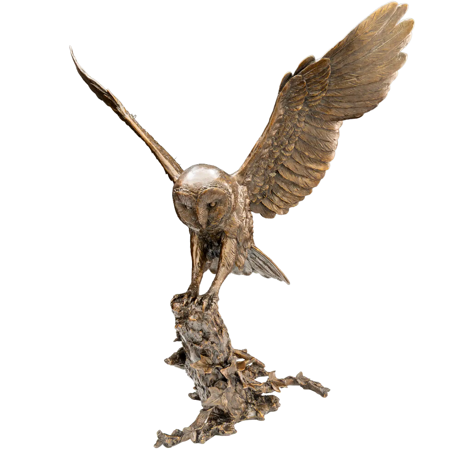 Richard Cooper Bronze Birds Collection First Light ( Barn Owl )