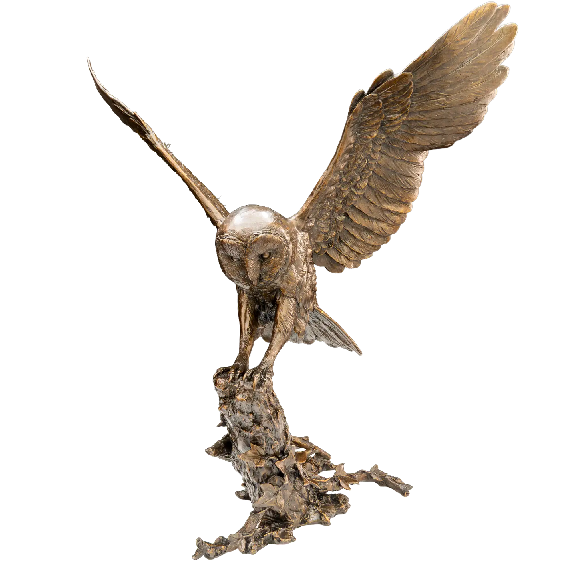 Richard Cooper Bronze Birds Collection First Light ( Barn Owl )