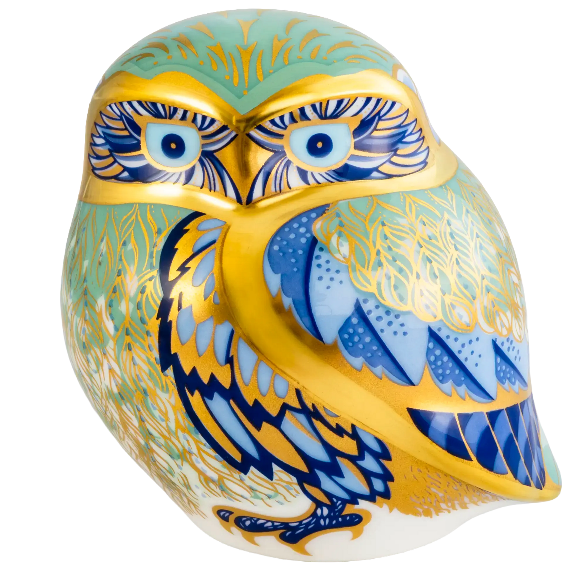 Royal Crown Derby Nightingale Owl Paperweight
