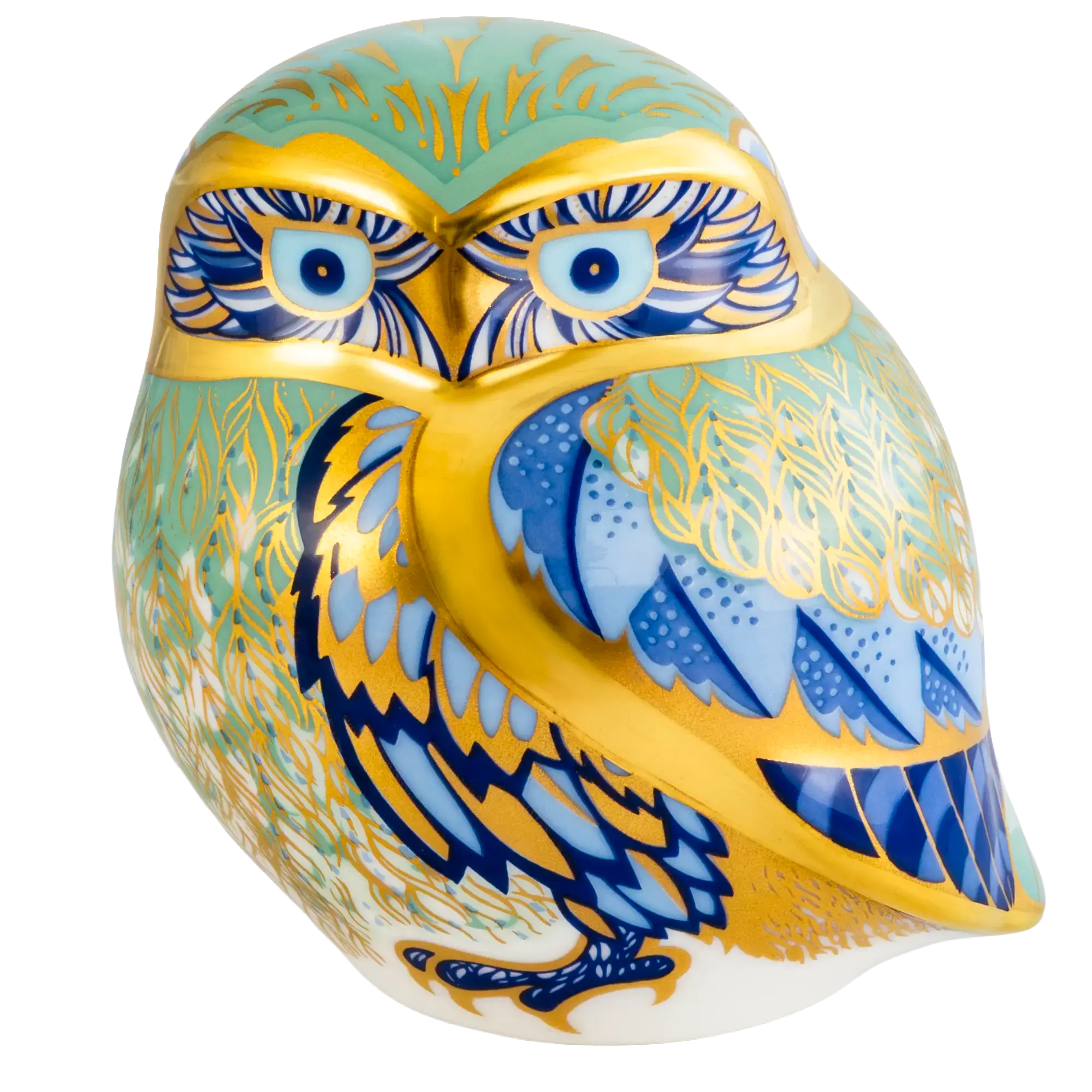 Royal Crown Derby Nightingale Owl Paperweight