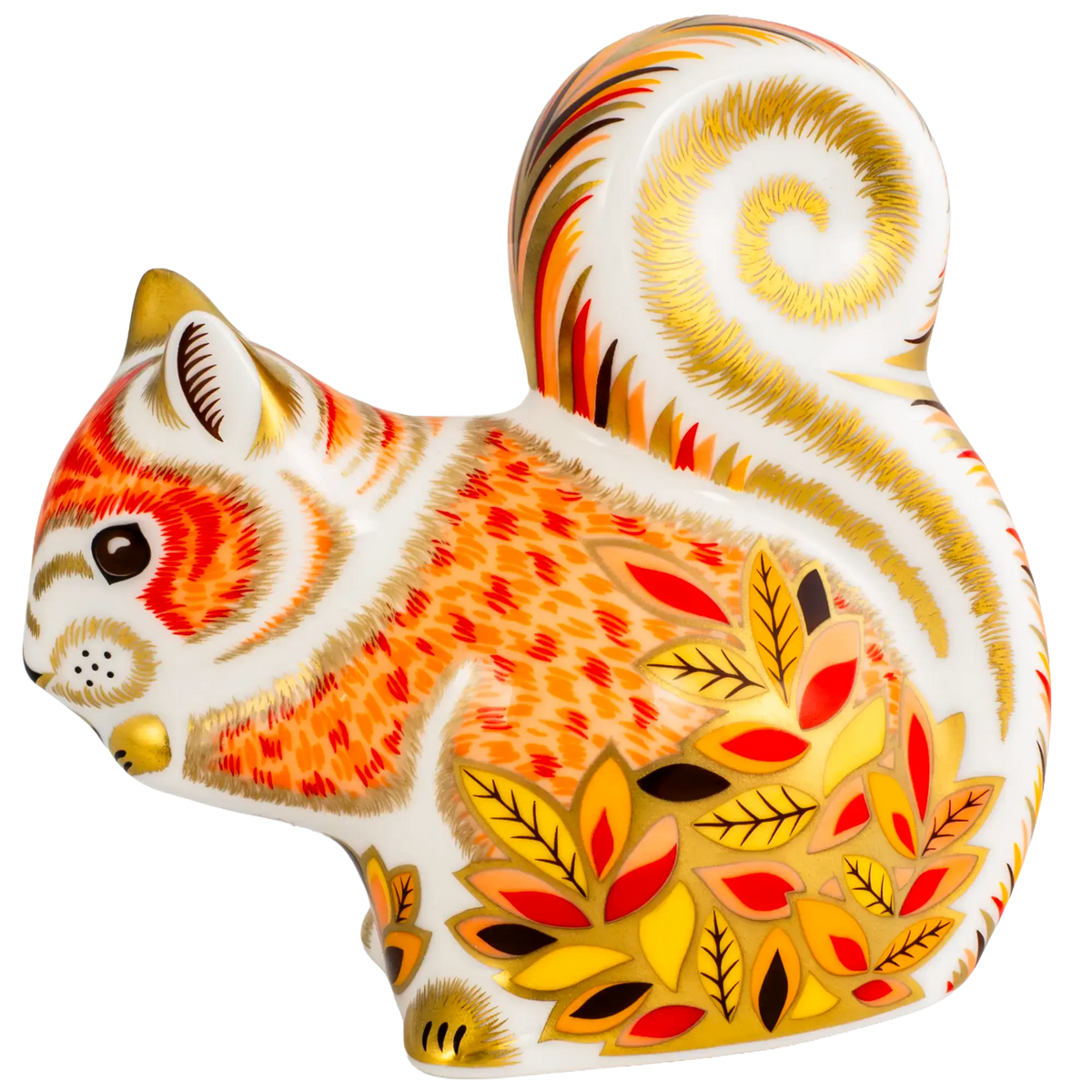 Royal Crown Derby Autumn Squirrel Paperweight