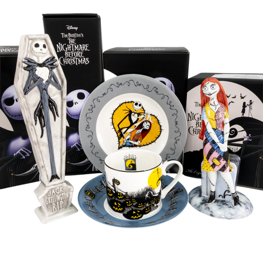 Nightmare Before Christmas Jack & Sally Halloween Bundle Fine Bone China