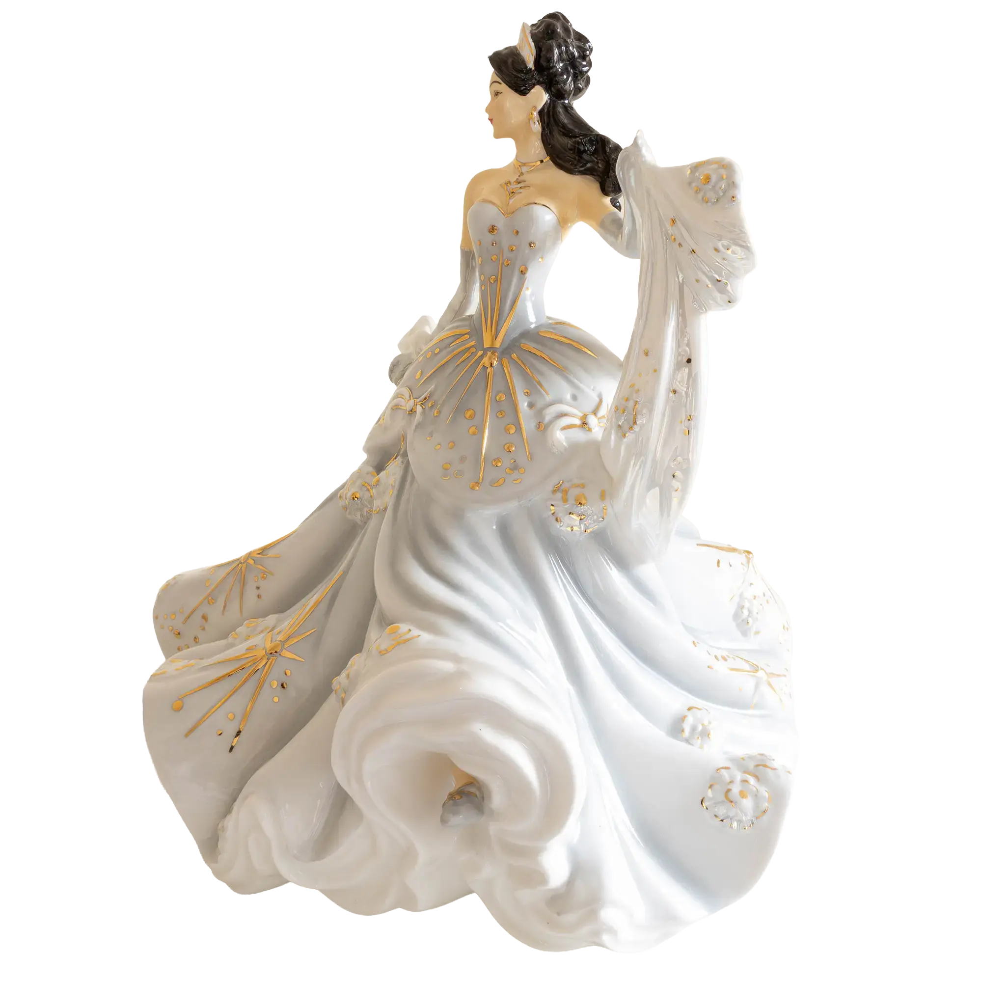English Ladies Silver Radiance Figurine
