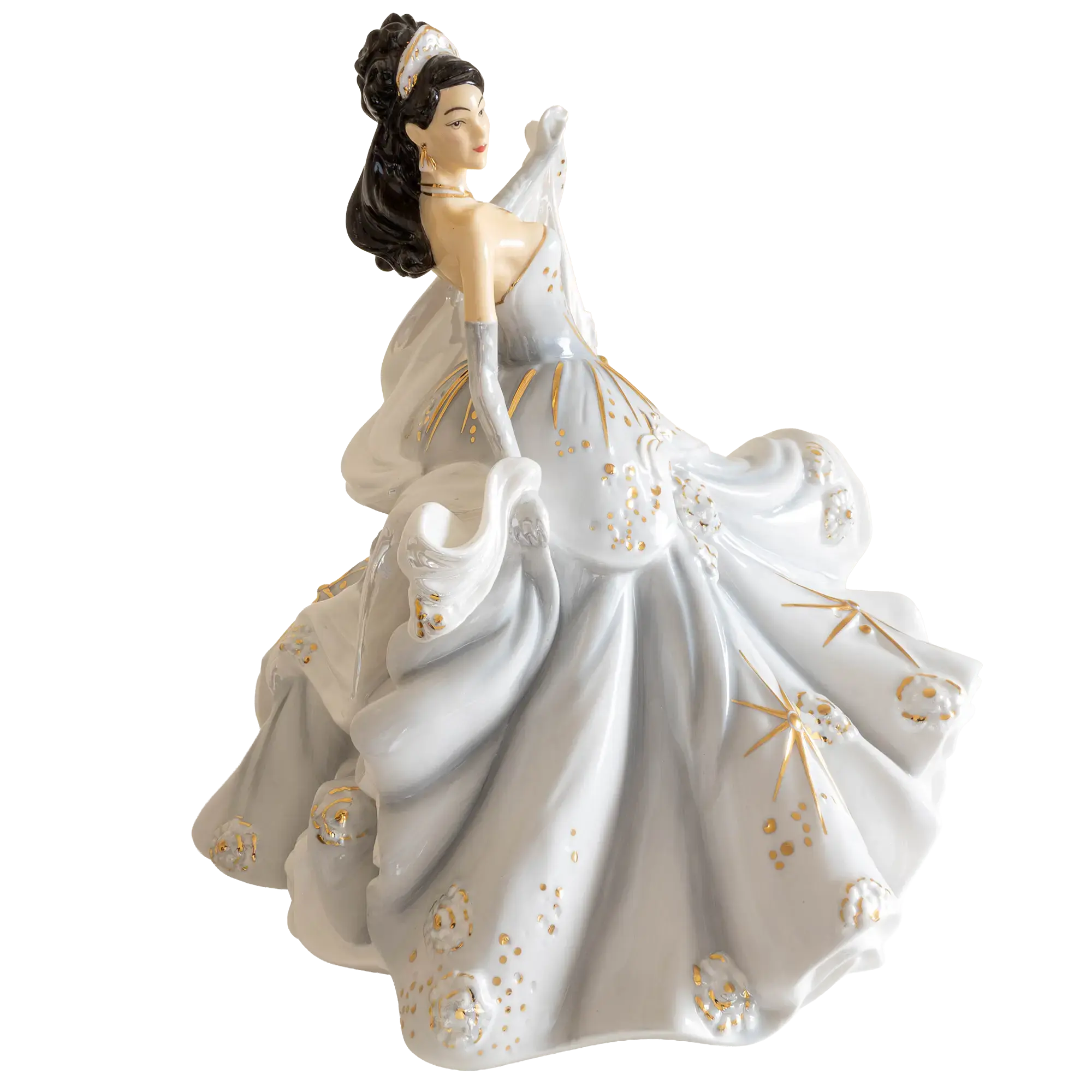 English Ladies Silver Radiance Figurine