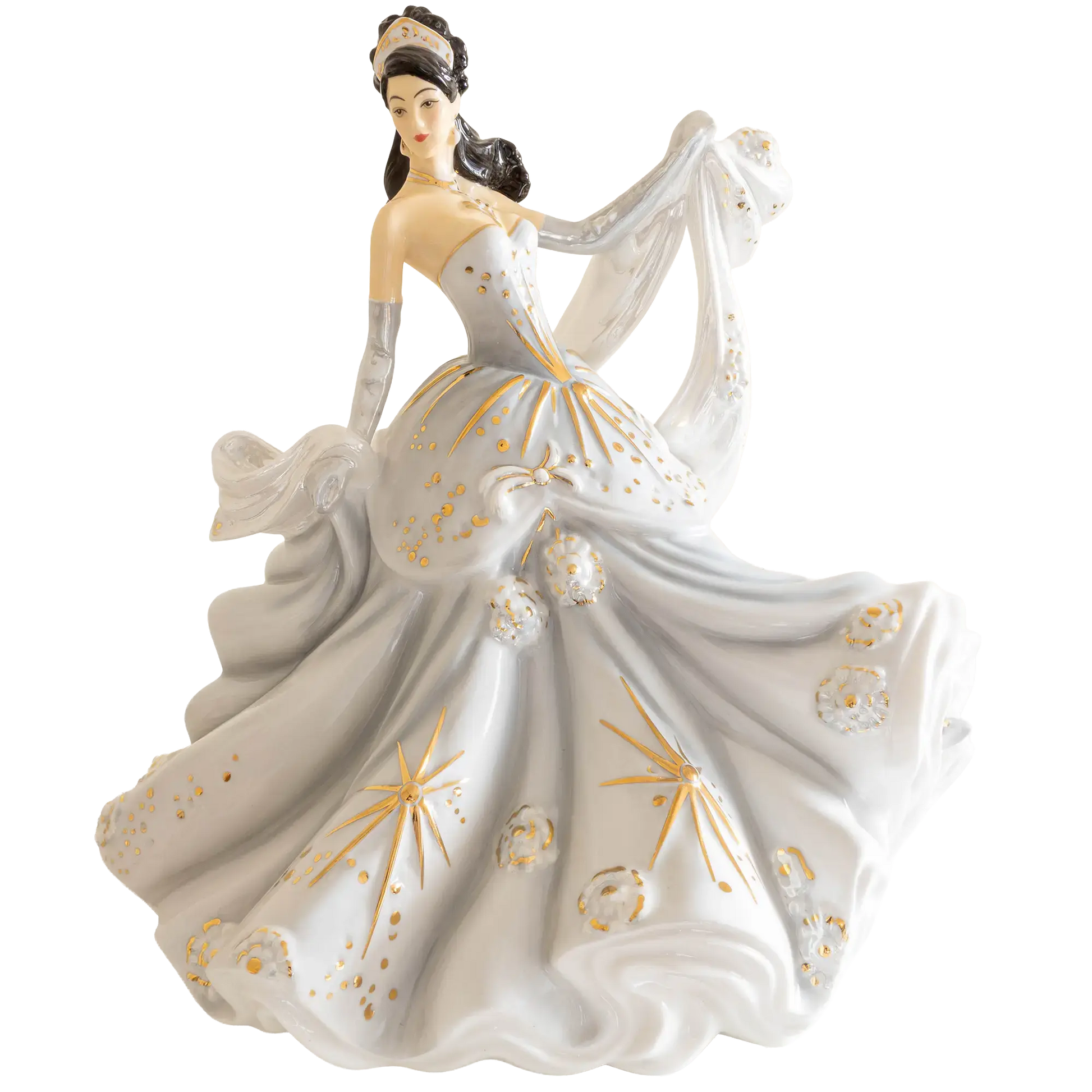 English Ladies Silver Radiance Figurine