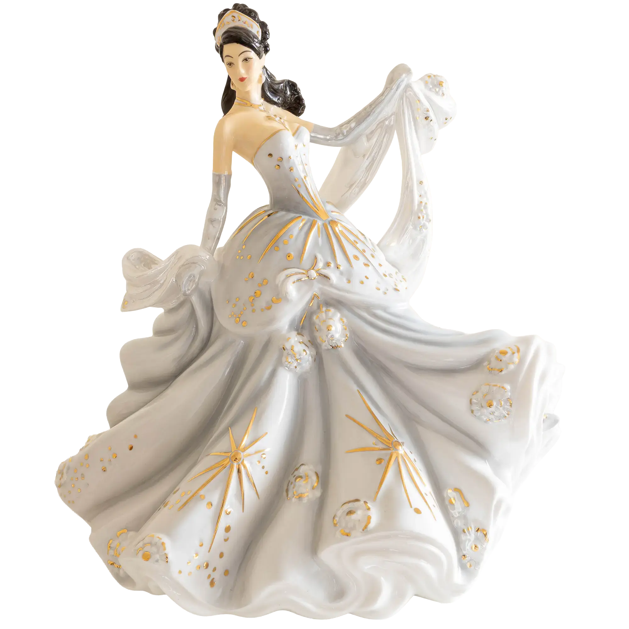 English Ladies Silver Radiance Figurine