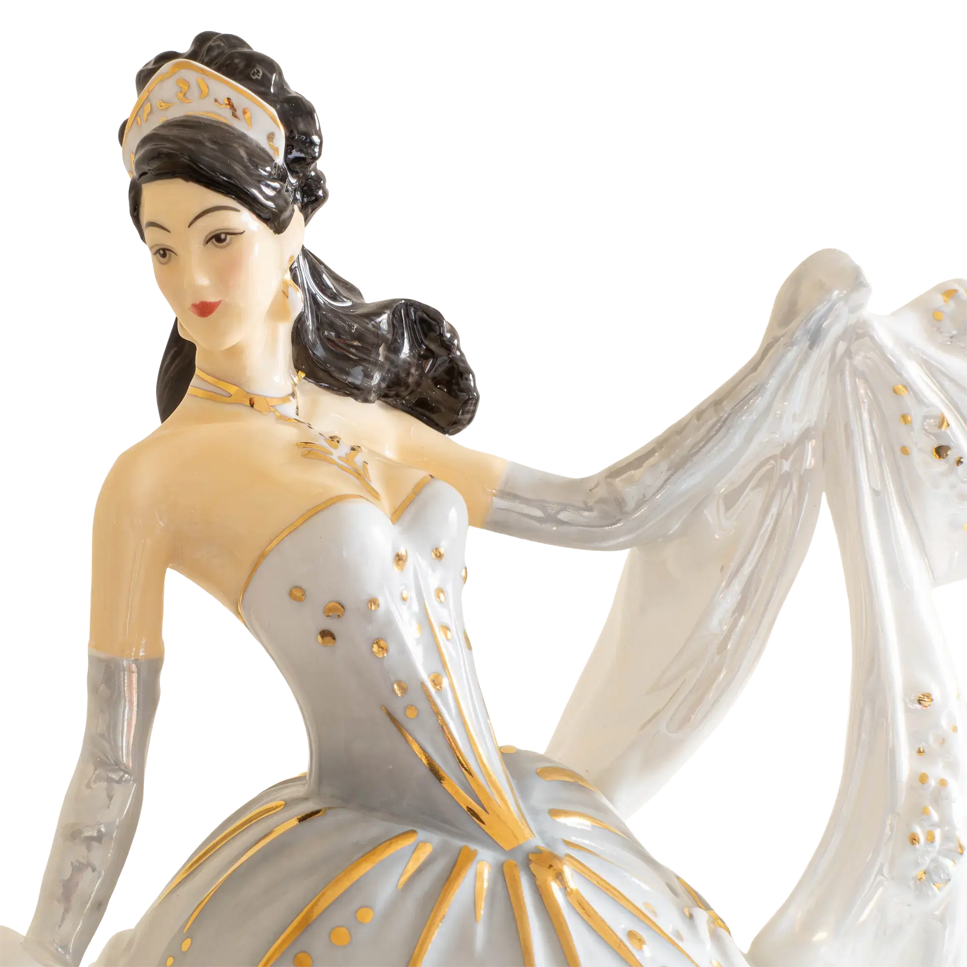 English Ladies Silver Radiance Figurine