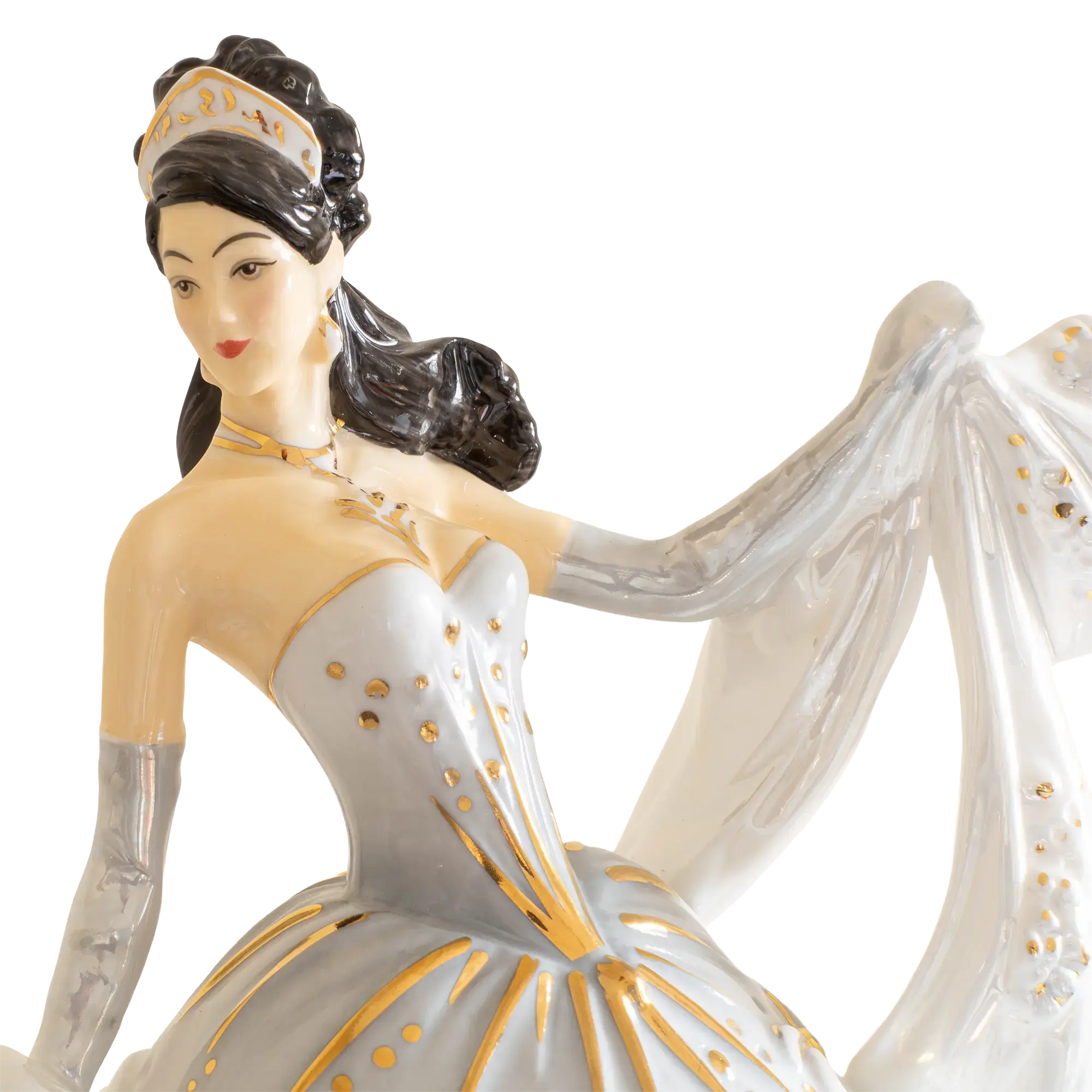 English Ladies Silver Radiance Figurine