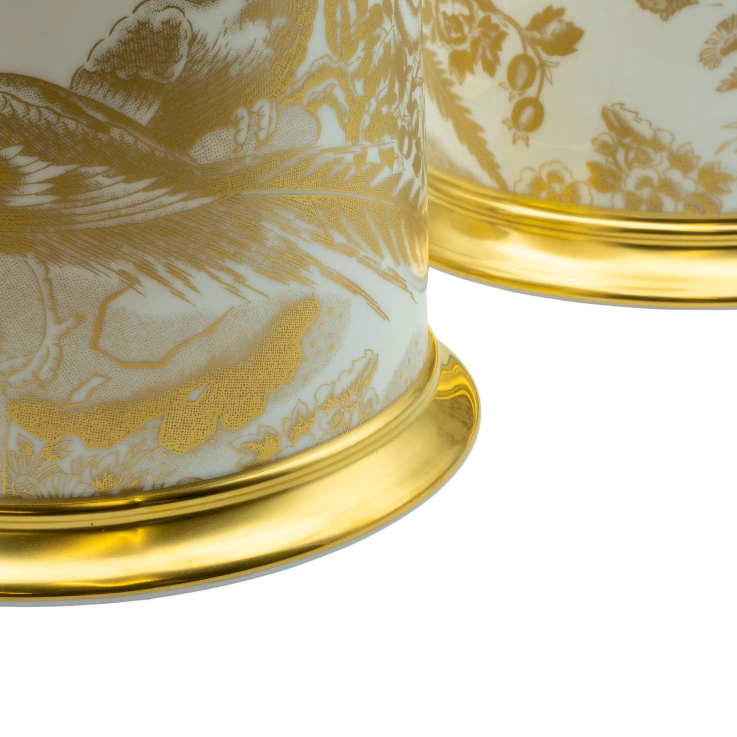 Royal Crown Derby Gold Aves Storage Jar Charterwells