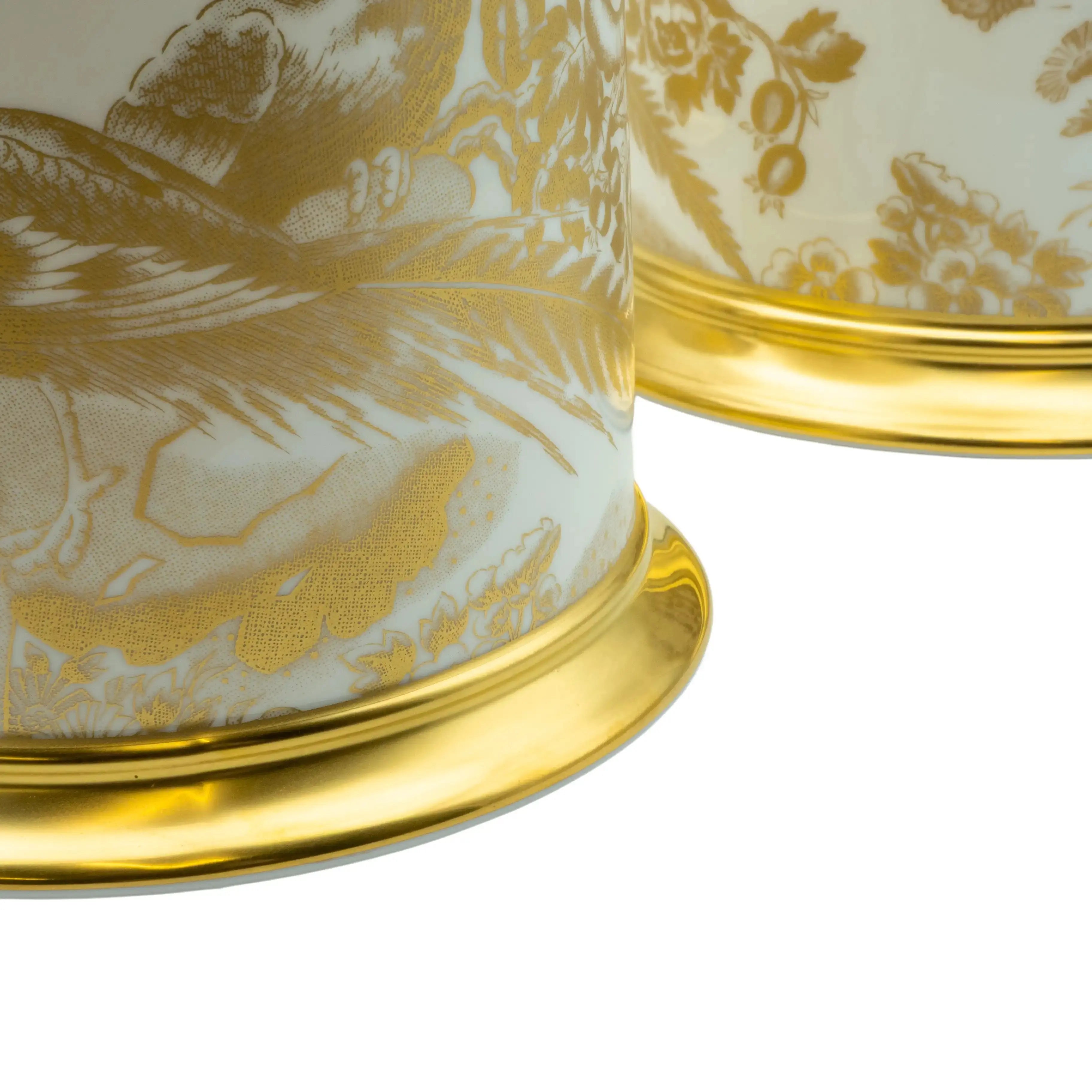 Royal Crown Derby Gold Aves Storage Jar Charterwells