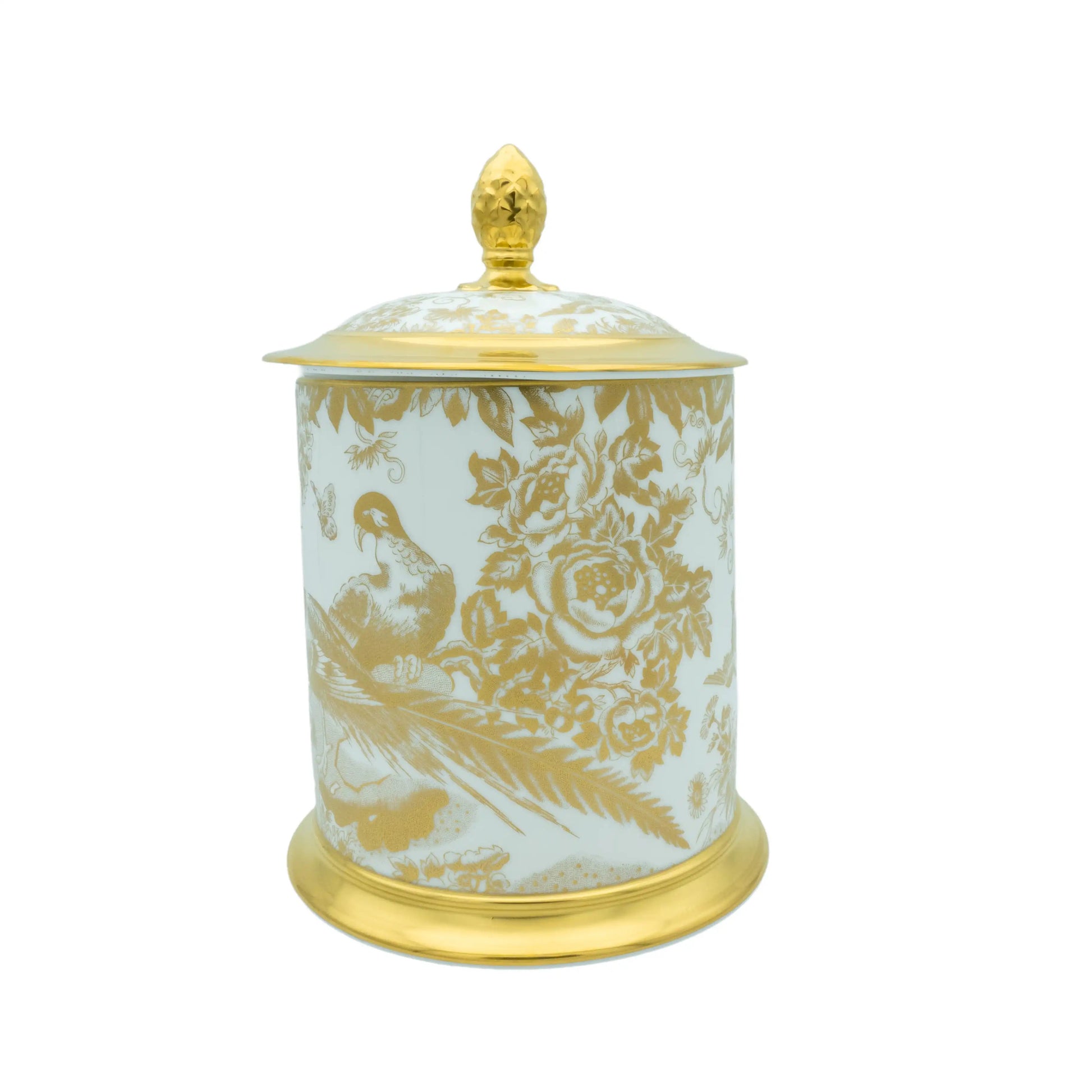 Royal Crown Derby Gold Aves Storage Jar Charterwells