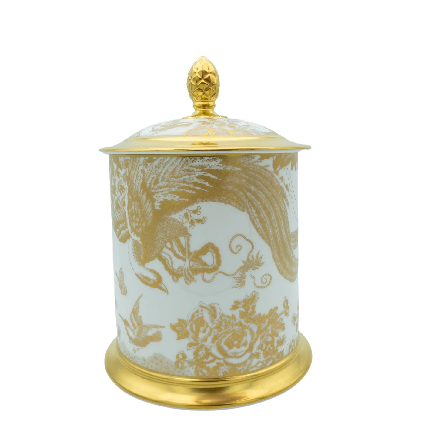 Royal Crown Derby Gold Aves Storage Jar Charterwells