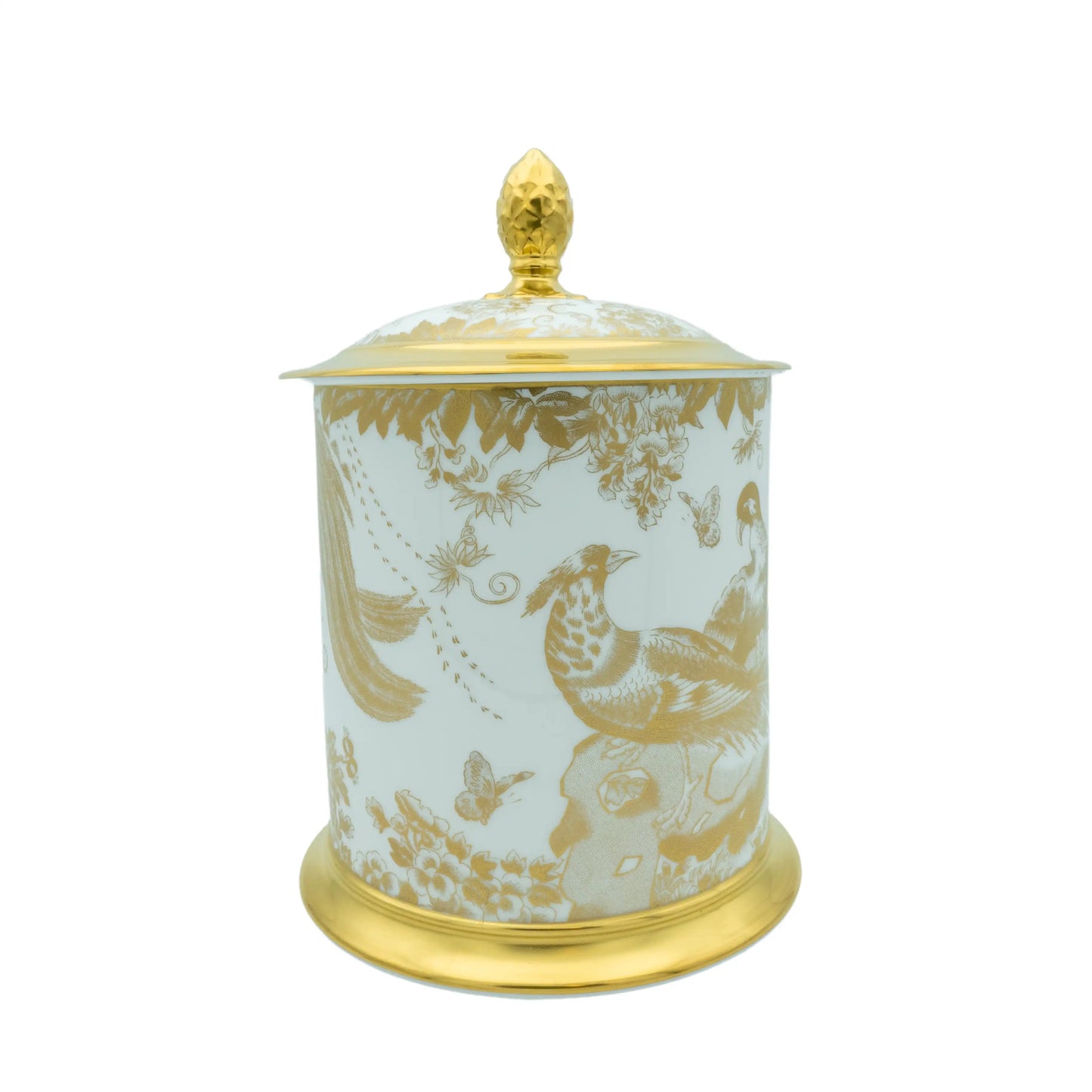 Royal Crown Derby Gold Aves Storage Jar Charterwells
