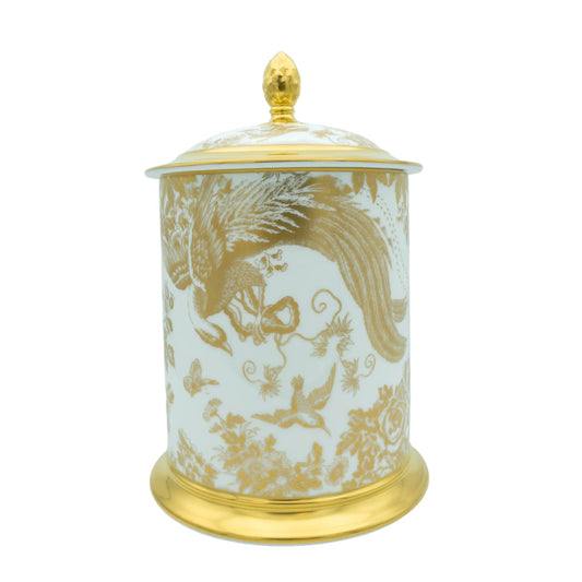 Royal Crown Derby Gold Aves Storage Jar Charterwells