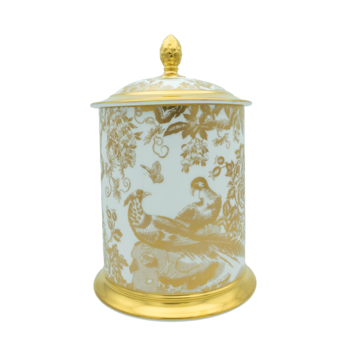 Royal Crown Derby Gold Aves Storage Jar Charterwells