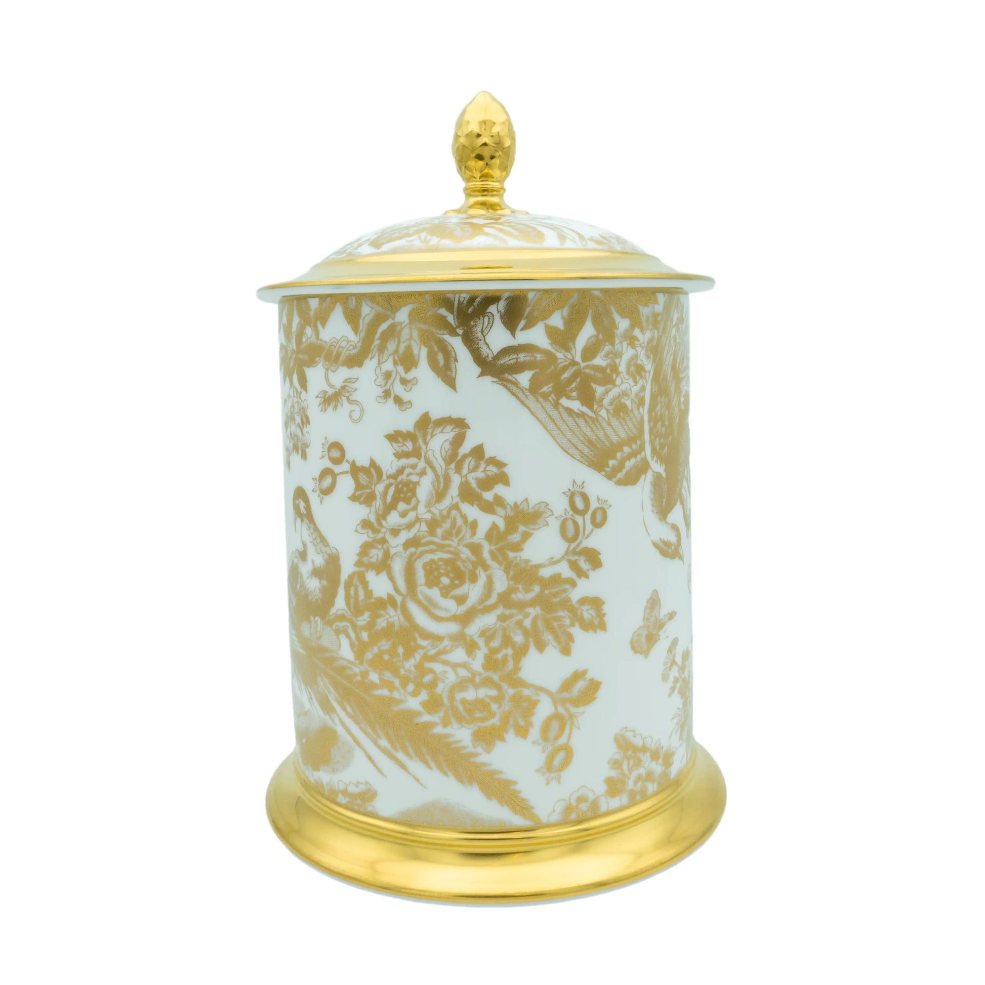 Royal Crown Derby Gold Aves Storage Jar Charterwells