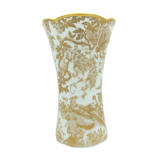 Royal Crown Derby  Gold Aves Column Vase Charterwells