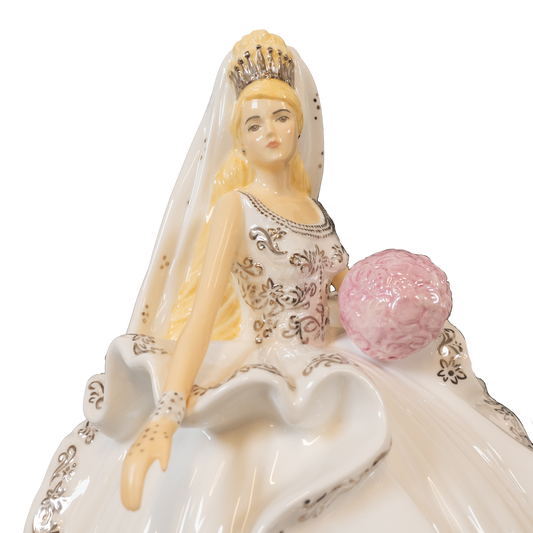 English Ladies Thelma Madine Gypsy Affection Bride Figurine : Blonde Charterwells