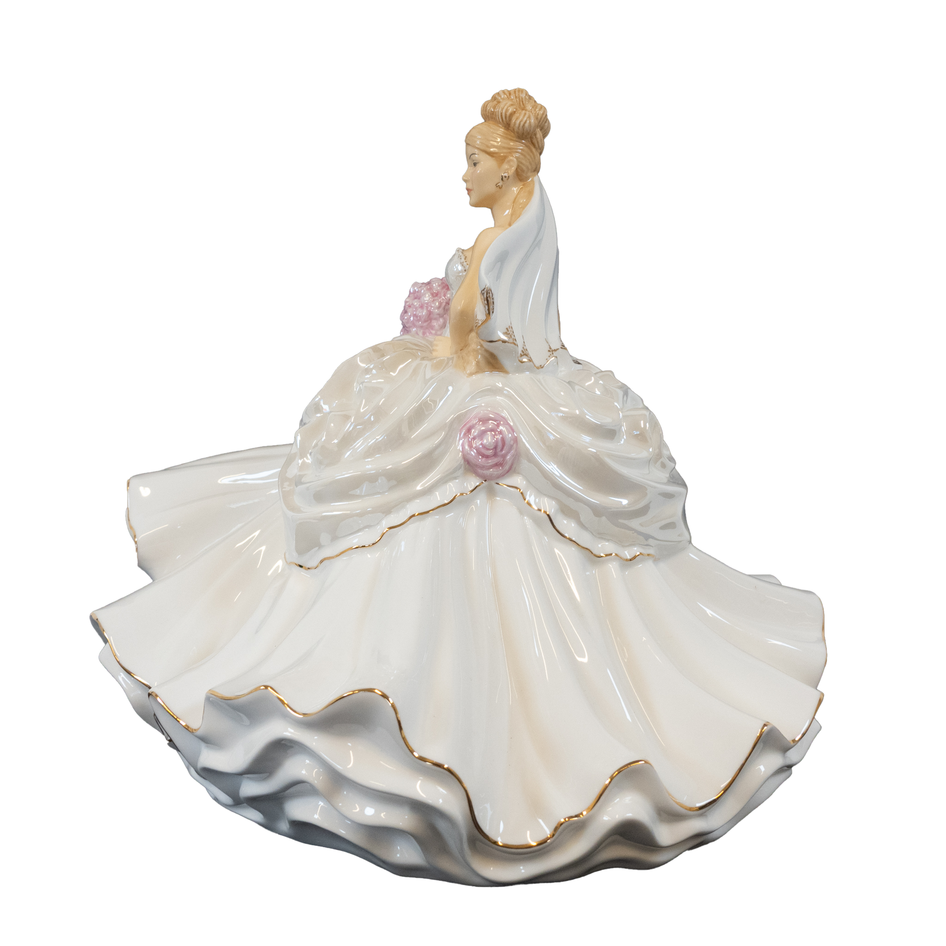 English Ladies Thelma Madine Wedding Dreams Bride Figurine : Blonde Charterwells