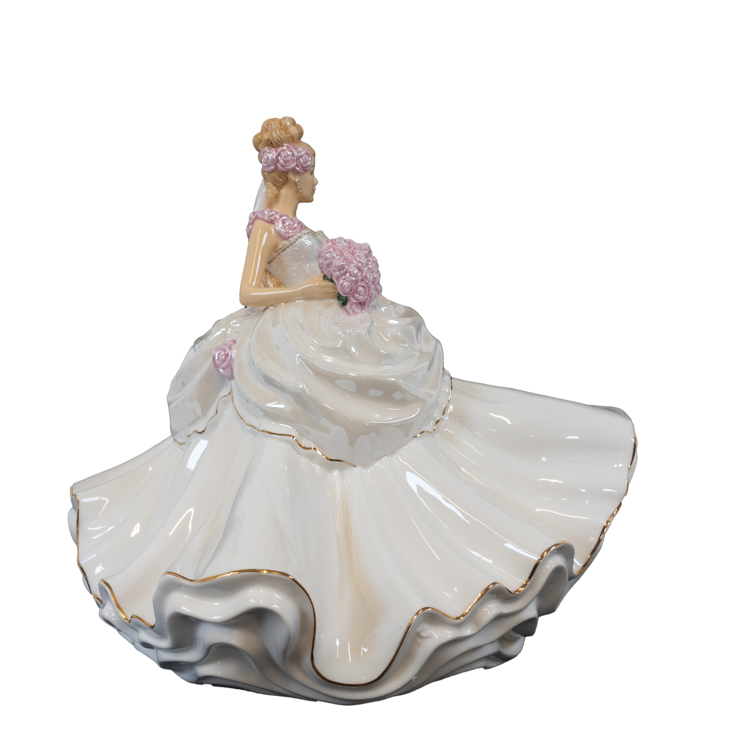 English Ladies Thelma Madine Wedding Dreams Bride Figurine : Blonde Charterwells