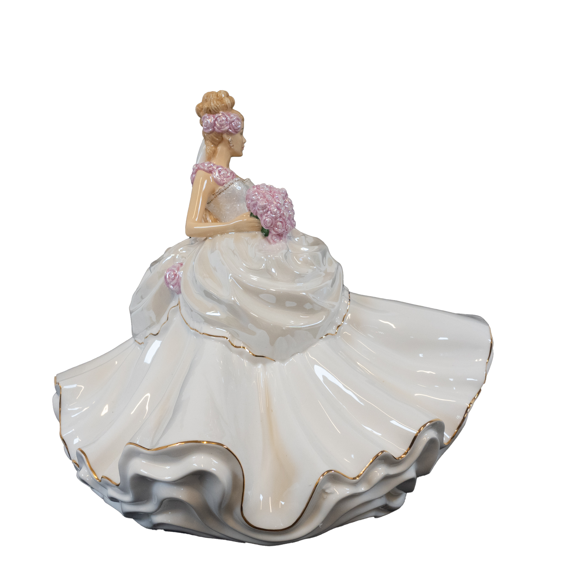 English Ladies Thelma Madine Wedding Dreams Bride Figurine : Blonde Charterwells