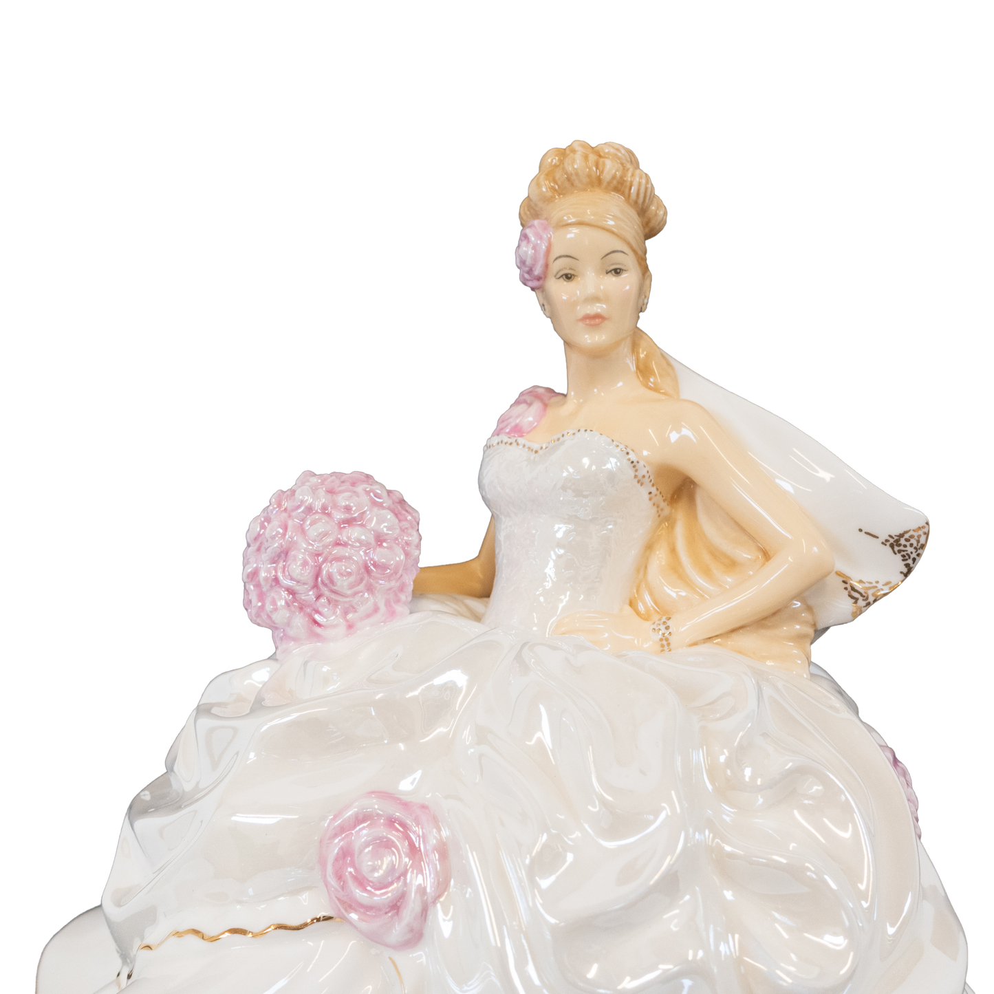 English Ladies Thelma Madine Wedding Dreams Bride Figurine : Blonde Charterwells