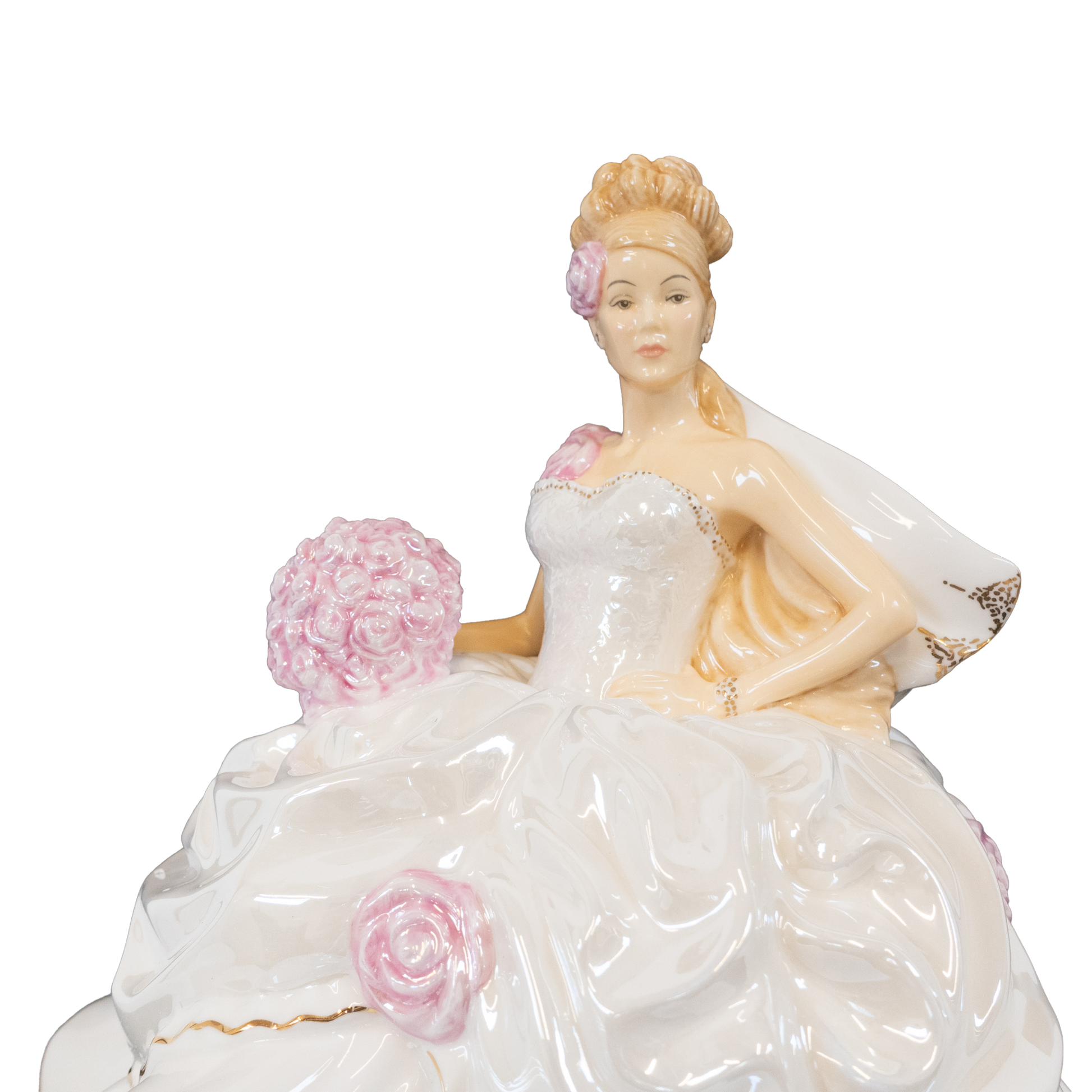English Ladies Thelma Madine Wedding Dreams Bride Figurine : Blonde Charterwells