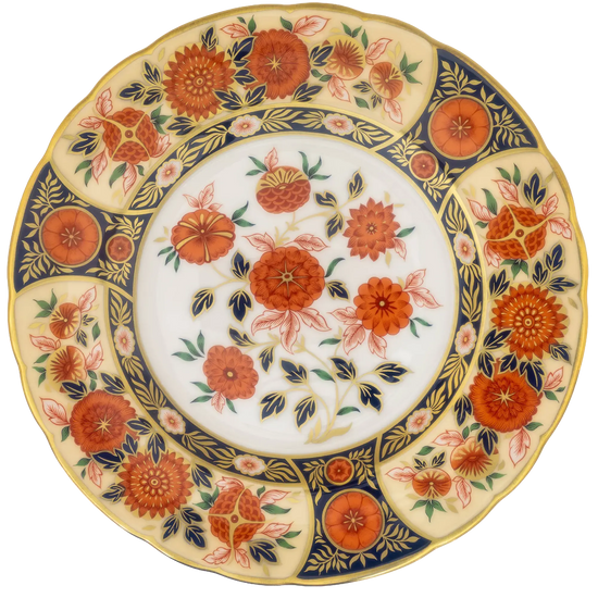 Royal Crown Derby 7" Antique Chrystanthemum Accent Plate