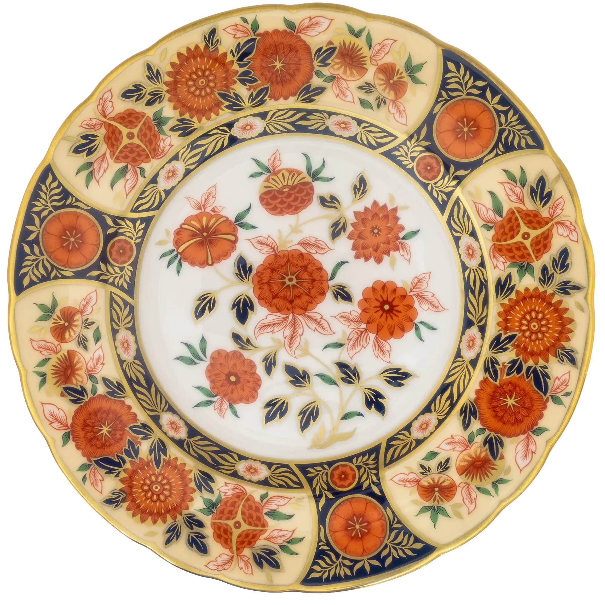 Royal Crown Derby 7" Antique Chrystanthemum Accent Plate