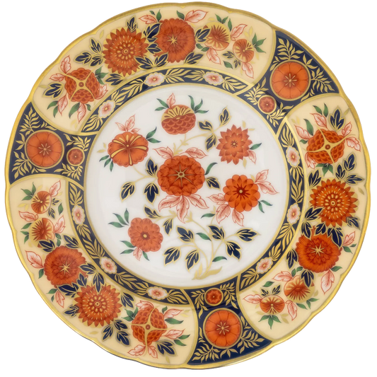 Royal Crown Derby 7" Antique Chrystanthemum Accent Plate