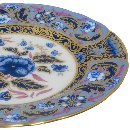 Royal Crown Derby 7" Blue Camellias Accent Plate