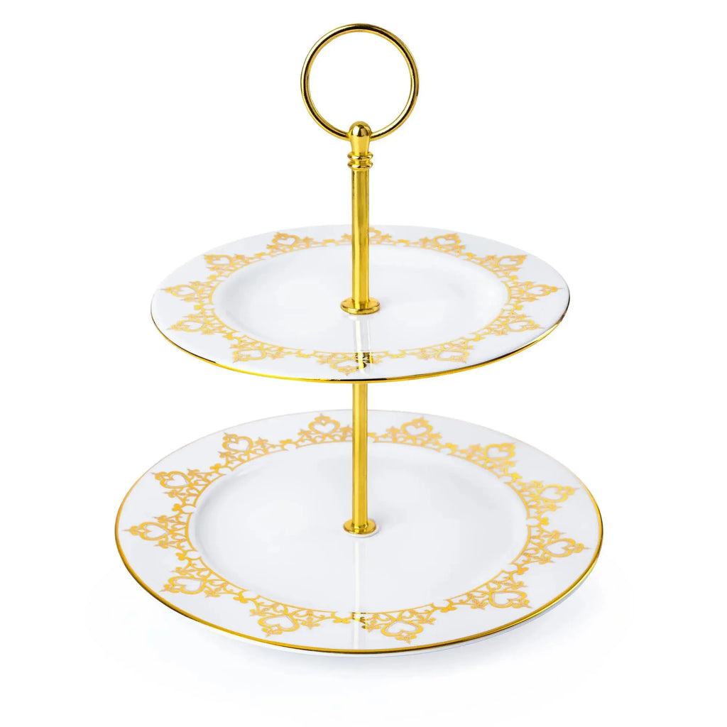 princess two tier plate stand - Charterwells